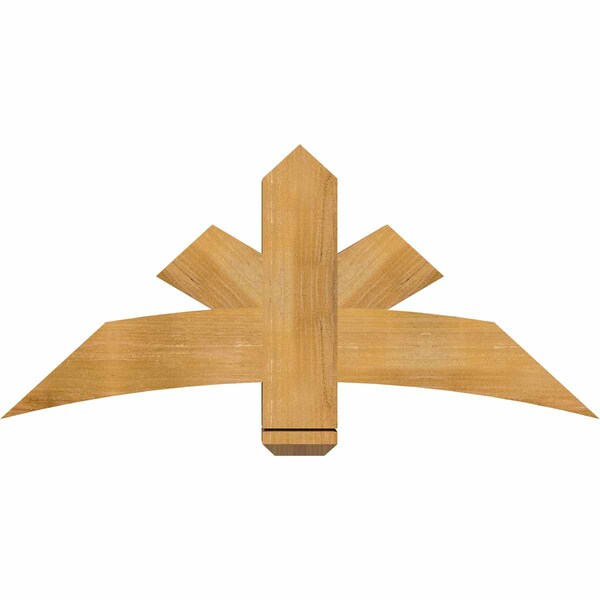 Ekena Millwork Alberta Rough Sawn Timber Gable Bracket, Western Red Cedar, 48"W x 22"H x 6"D x 6"F, 11/12 Pitch GBW048X22X0606ALB00RWR - main
